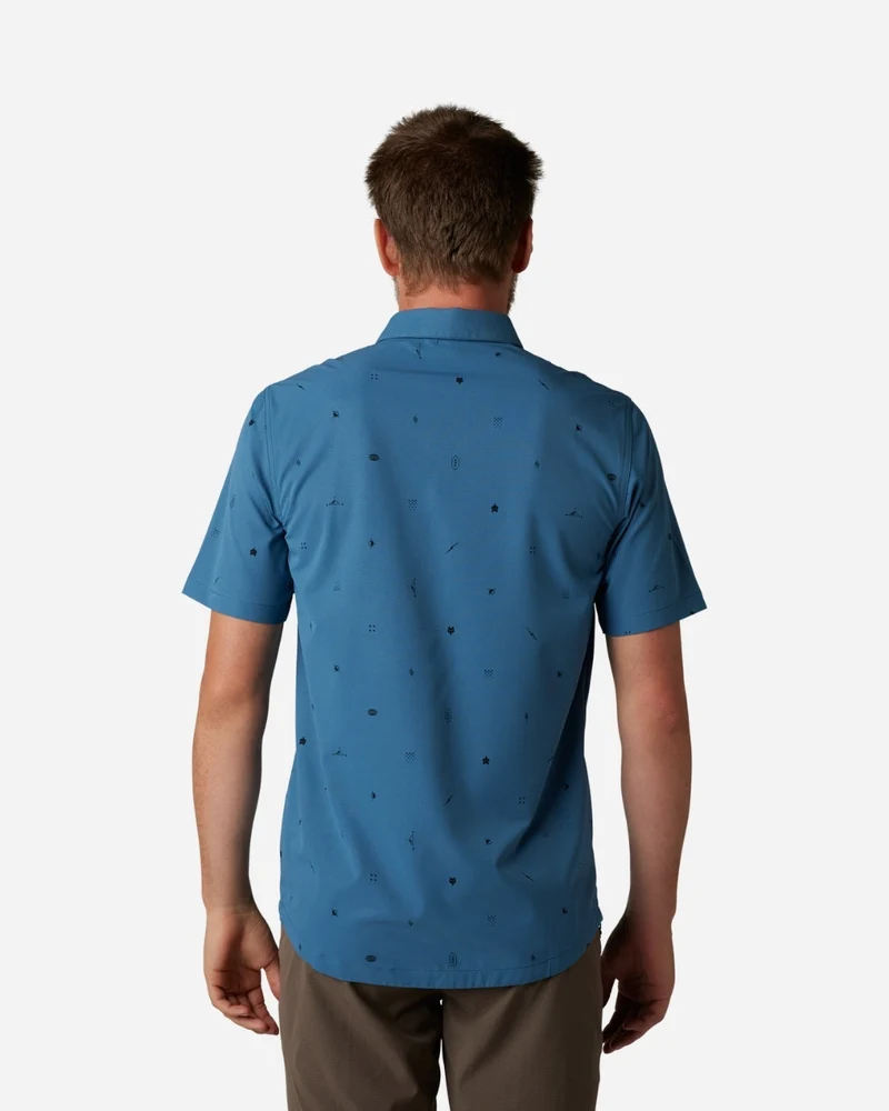 Maillot manches courtes Fox Racing Ranger Woven - Ardoise Foncé