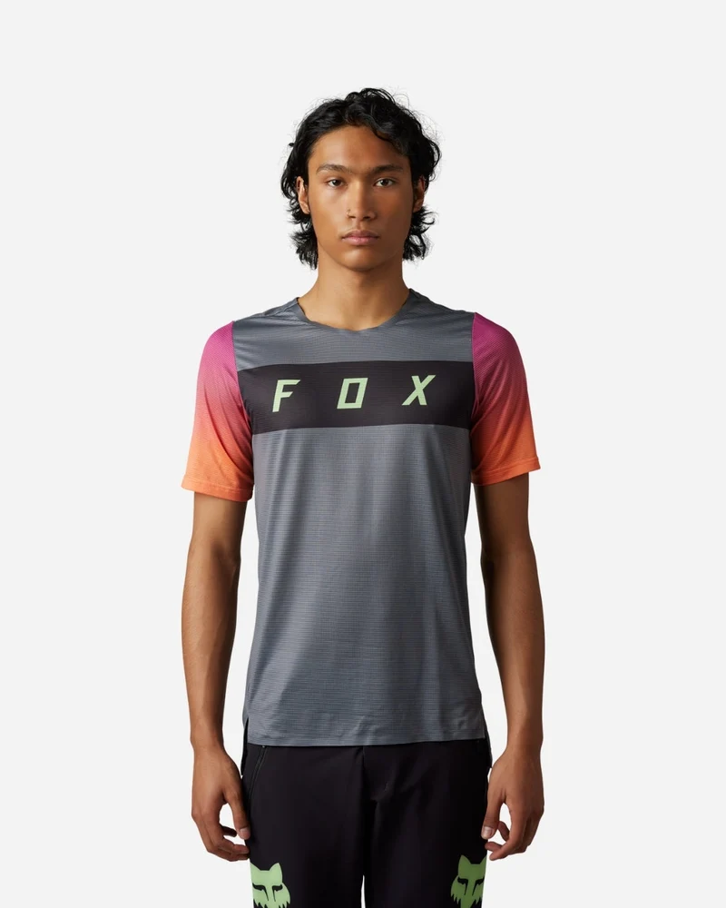 Maillot manches courtes Fox Racing Flexair Arcadia - Pewter