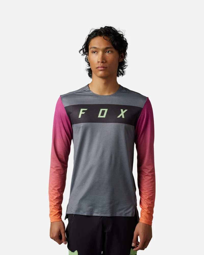 Maillot manches longues Fox Racing Flexair Arcadia - Pewter