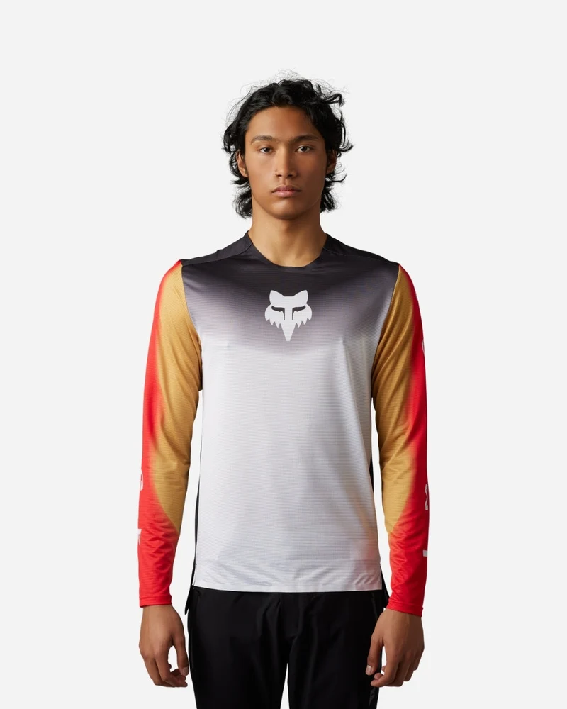 Maillot manches longues Fox Racing Flexair Novah - Noir/Blanc