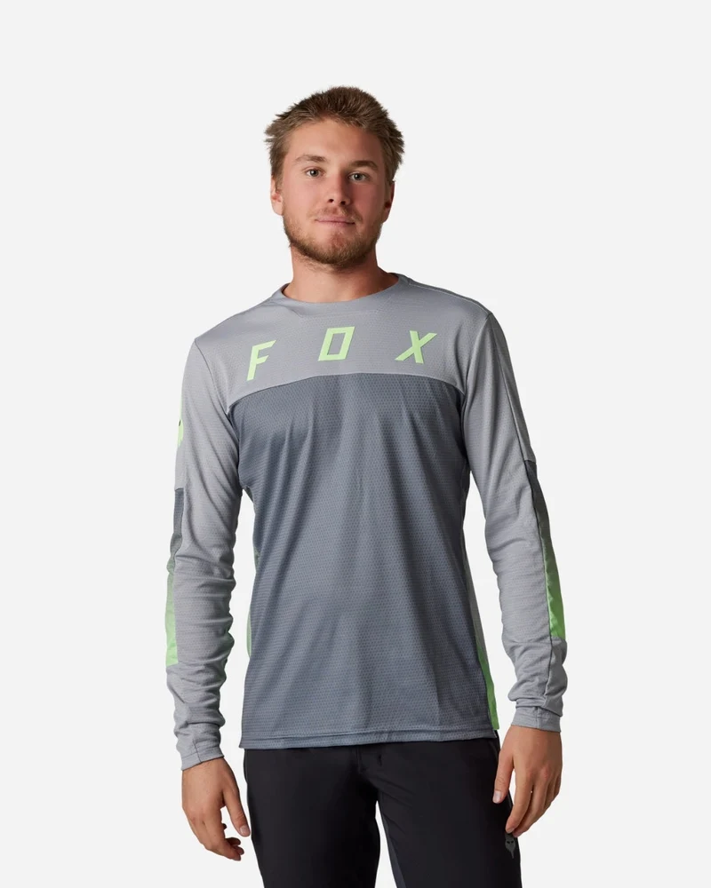 Maillot manches longues Fox Racing Defend Cekt - Gris Clair