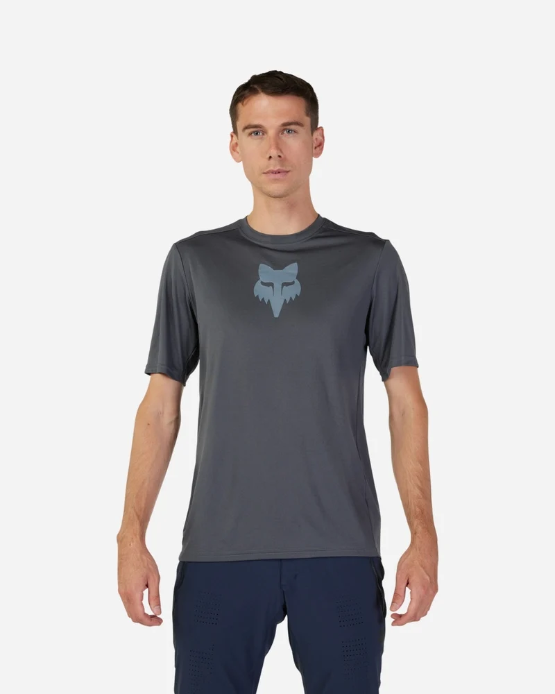 Maillot manches courtes Fox Racing Ranger Lab Head - Gris Foncé