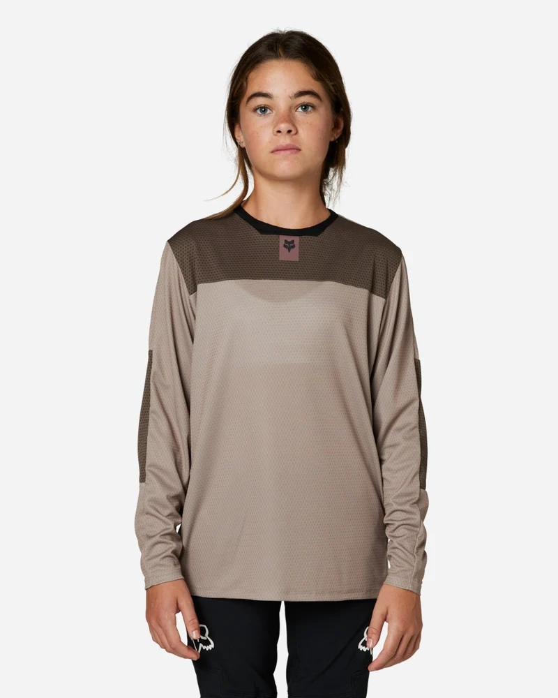 Maillot manches longues enfant Fox Racing Defend - Mocca