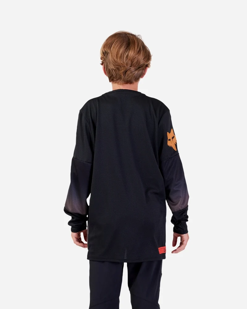Maillot manches longues enfant Fox Racing Defend Race - Marron (Dirt)