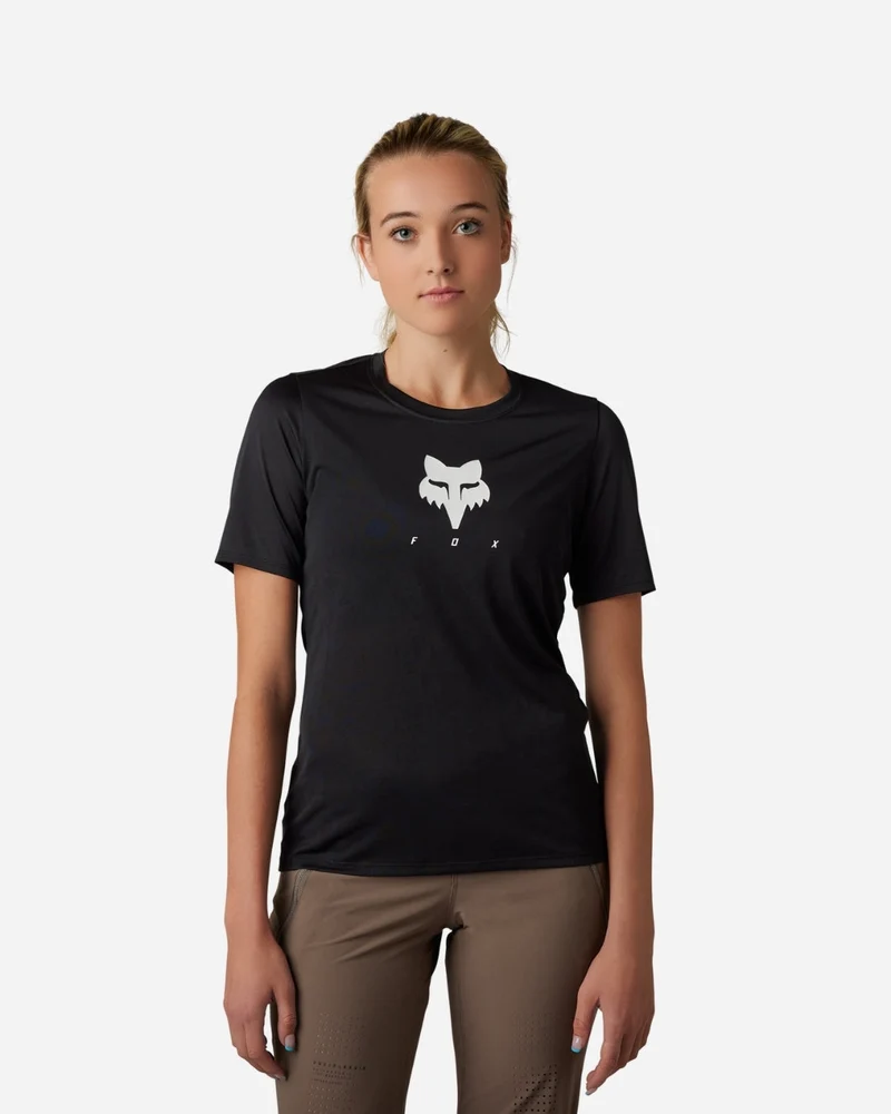 Maillot manches courtes femme Fox Racing Ranger TruDri - Noir