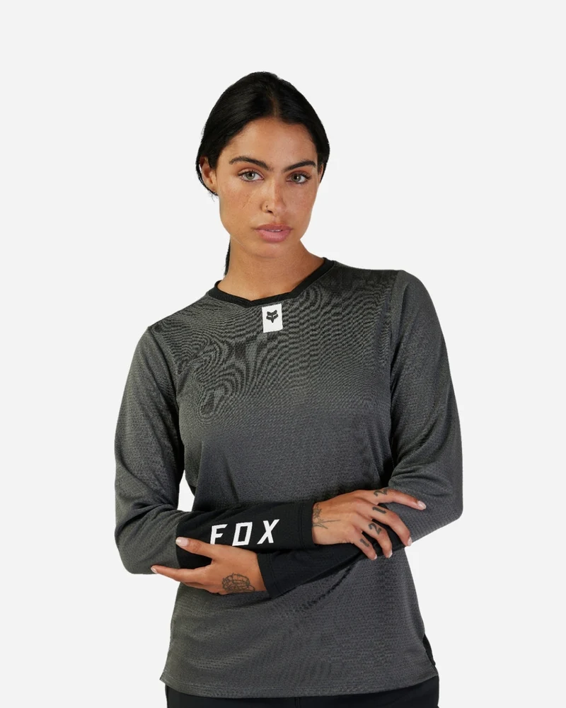 Maillot manches longues femme Fox Racing Defend - Gris Foncé