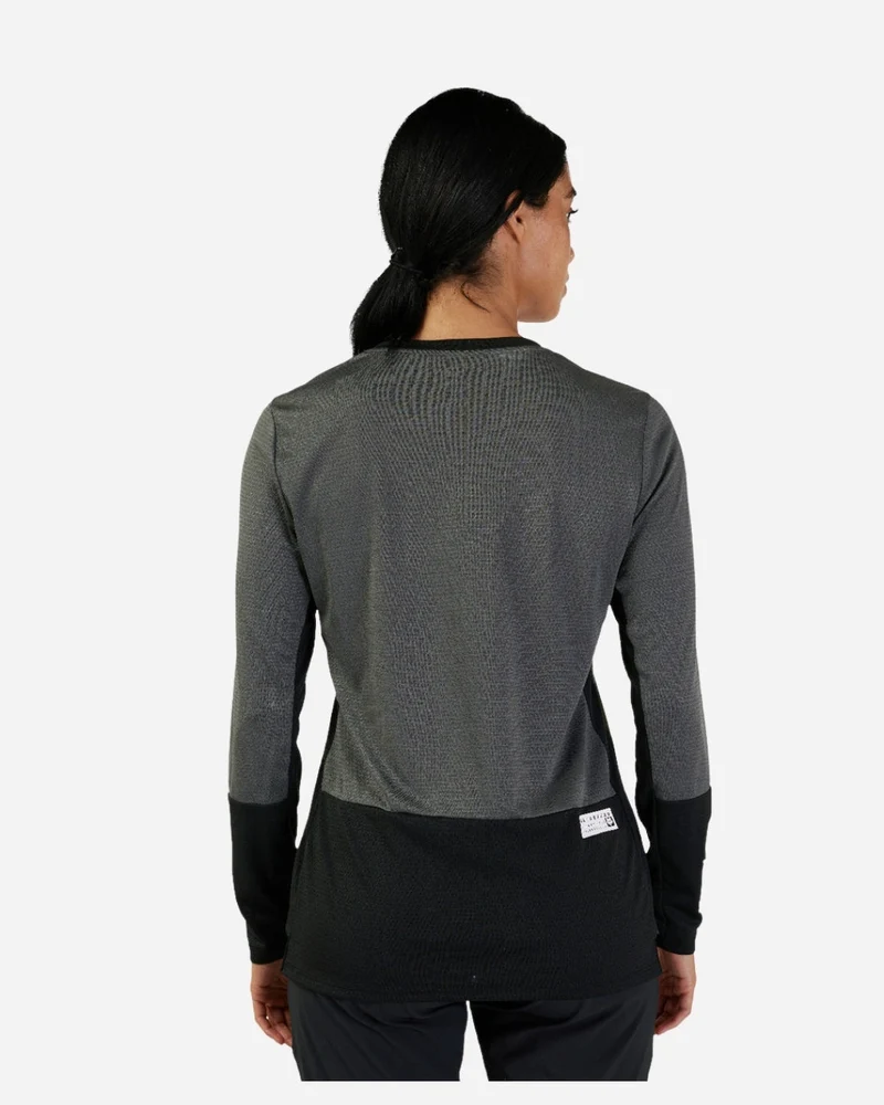 Maillot manches longues femme Fox Racing Defend - Gris Foncé