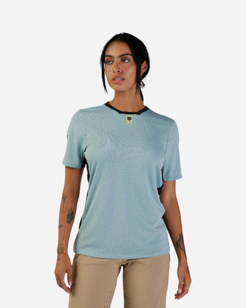 Maillot manches courtes femme Fox Racing Defend - Gris Anthracite