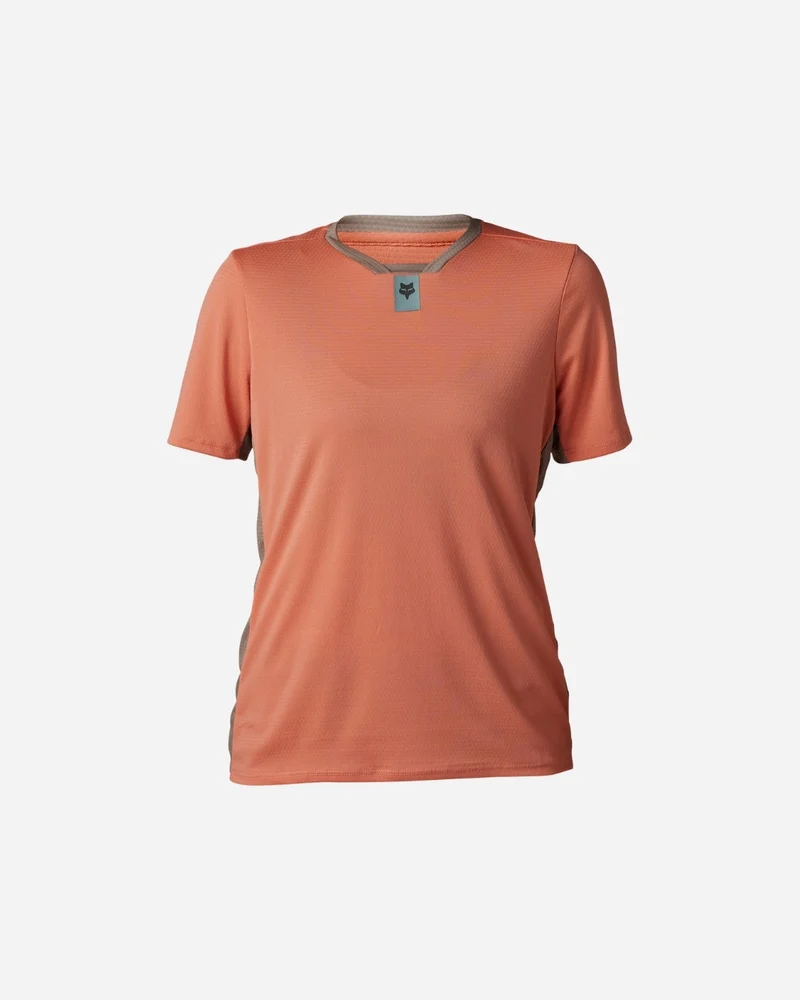 Maillot manches courtes femme Fox Racing Defend - Saumon