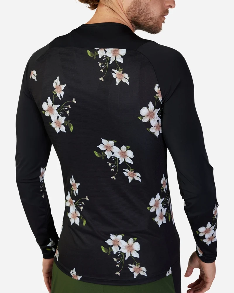 Maillot manches longues femme Fox Racing Flexair Ascent DXC - Noir
