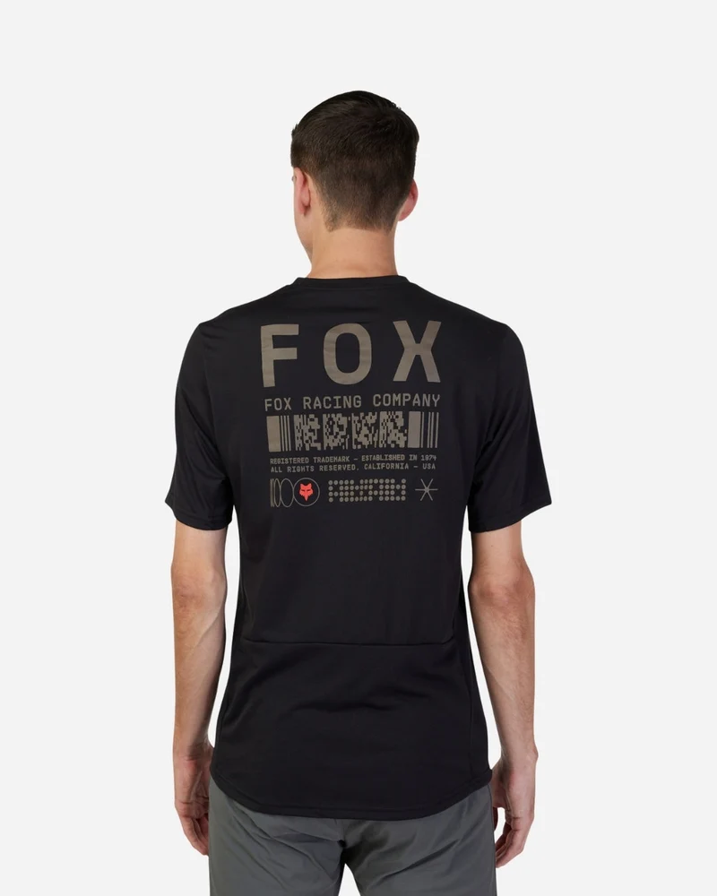Maillot manches courtes Fox Racing Ranger Drirelease Race - Noir