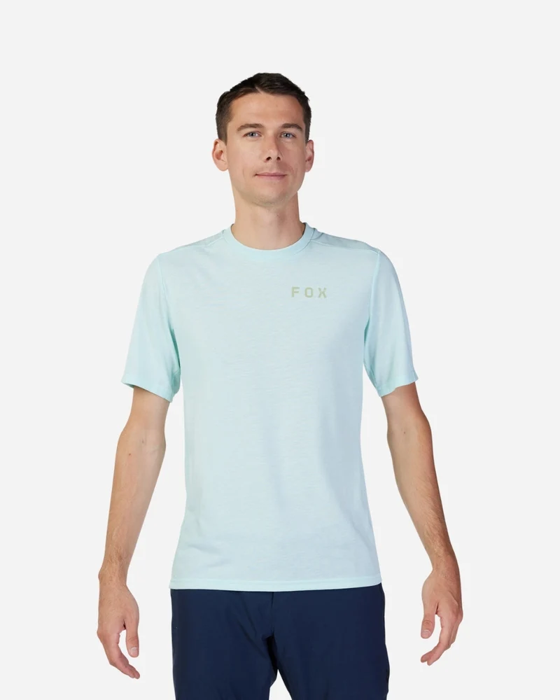 Maillot manches courtes Fox Racing Ranger Drirelease Race - Bleu Glacier