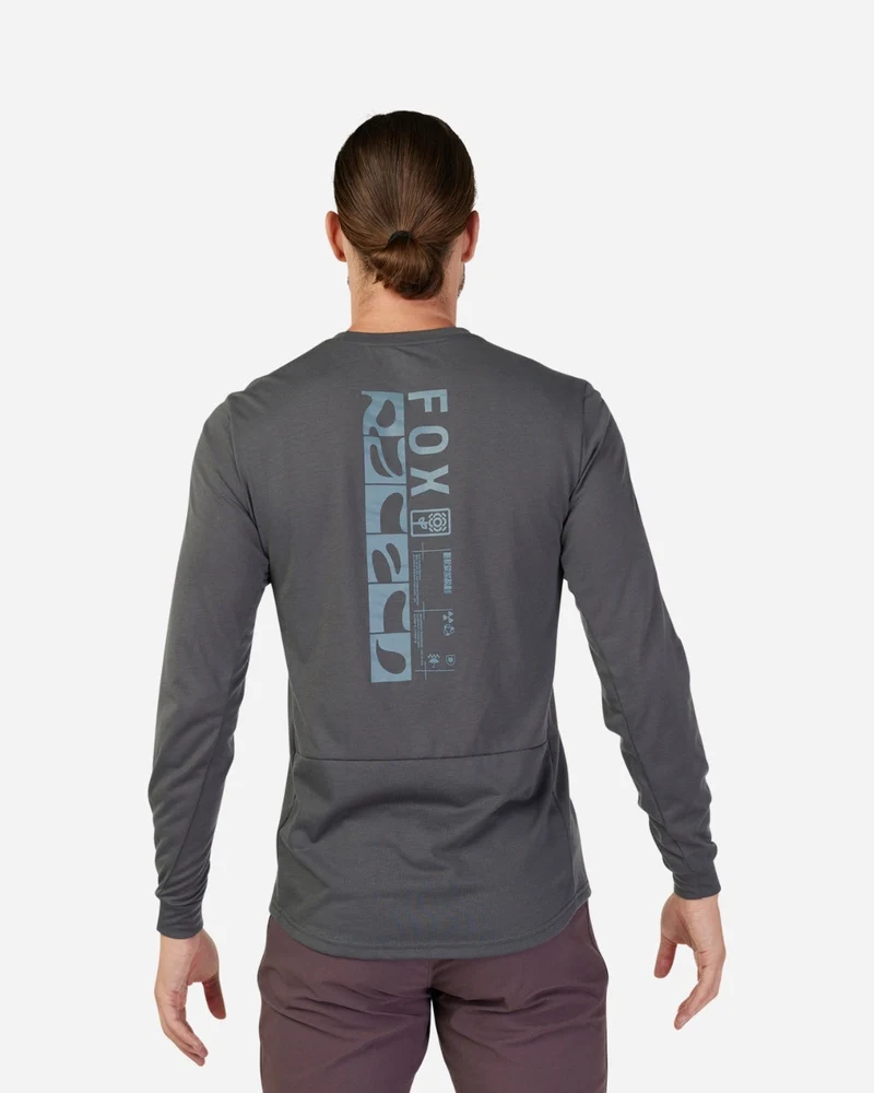 Maillot manches longues Fox Racing Ranger Drirelease - Gris Foncé