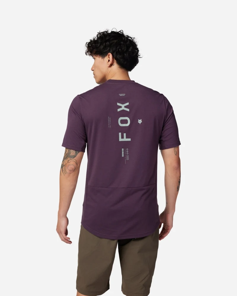Maillot manches courtes Fox Racing Ranger Drirelease Alyn - Violet Foncé
