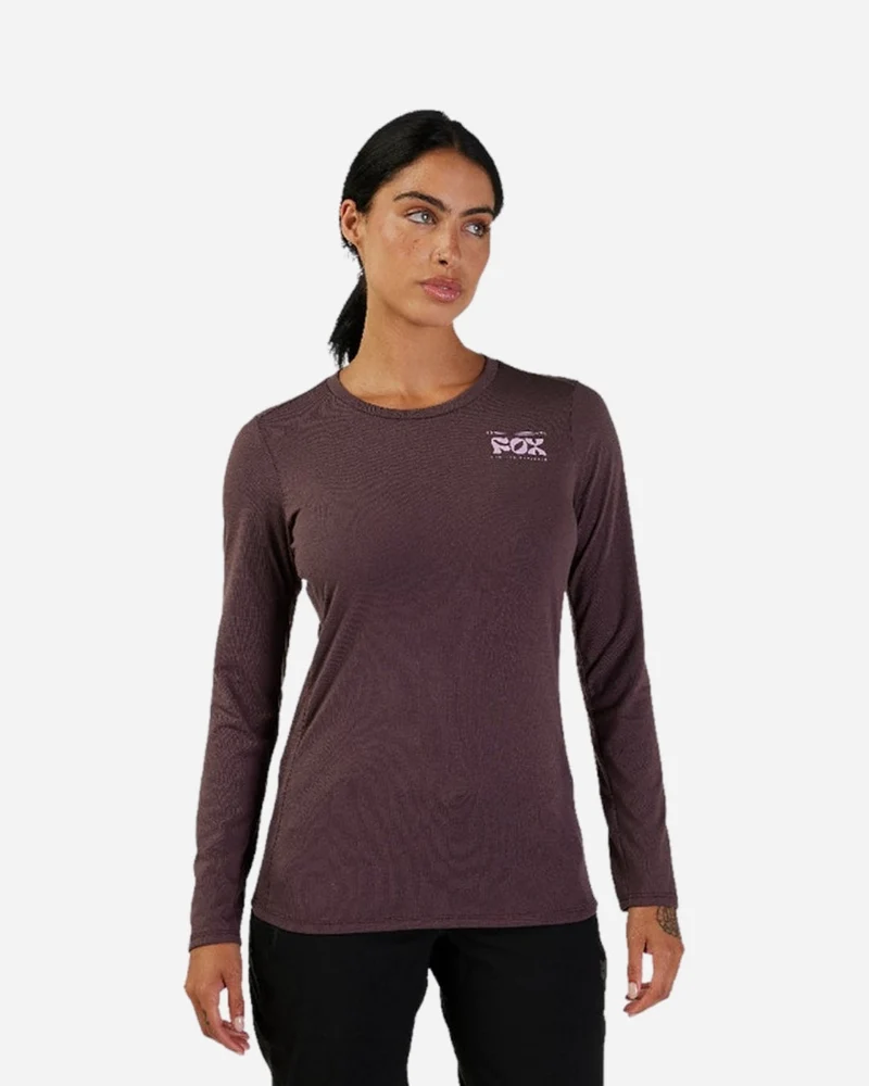 Maillot manches longues femme Fox Racing Ranger Drirelease - Violet