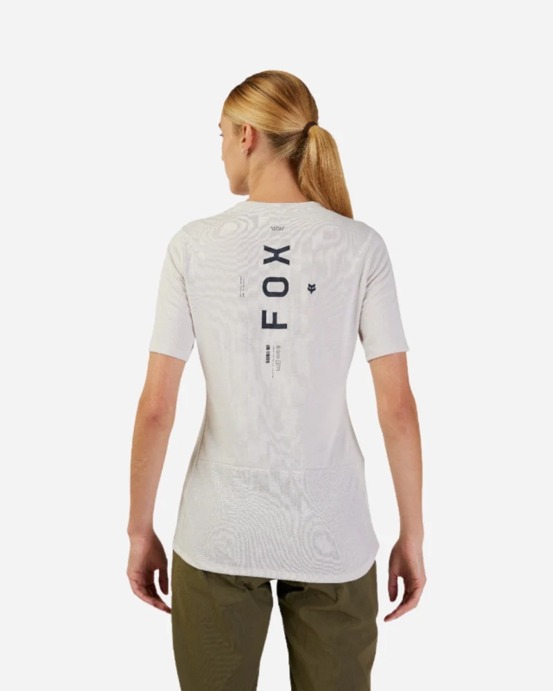 Maillot manches courtes femme Fox Racing Ranger Alyn Drirelease - Blanc