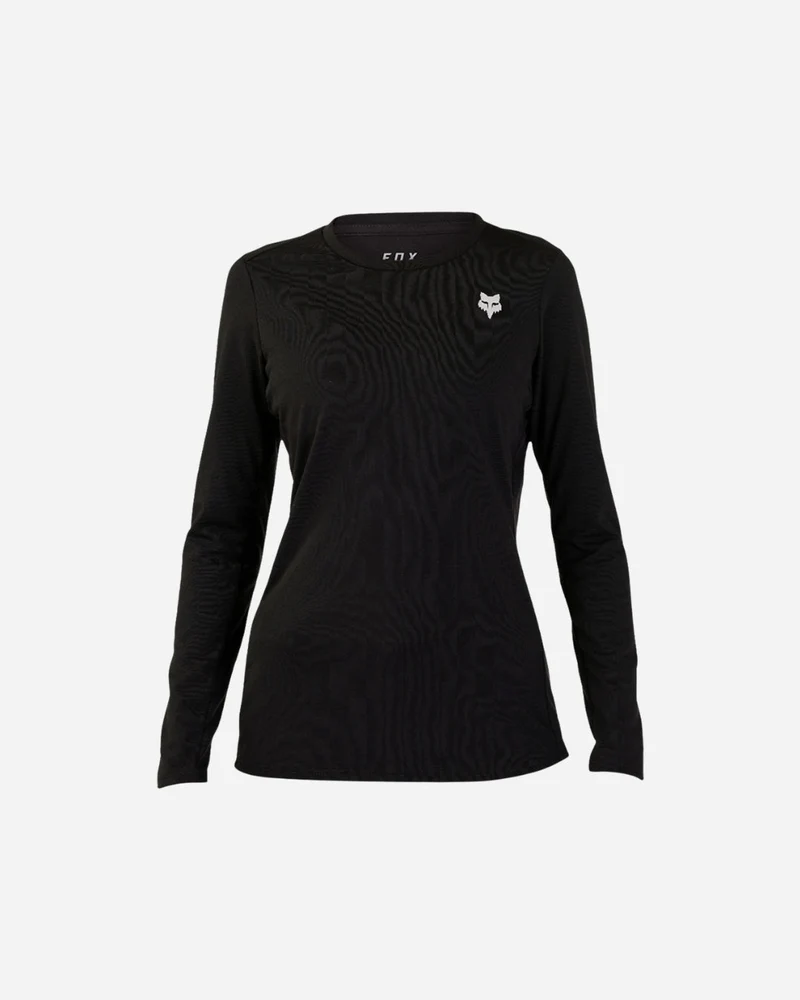 Maillot manches longues femme Fox Racing Ranger Drirelease Midweight - Noir