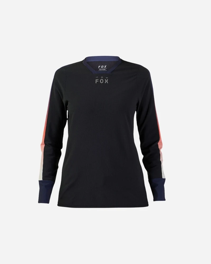 Maillot manches longues femme Fox Racing Defend Thermal - Lunar Black