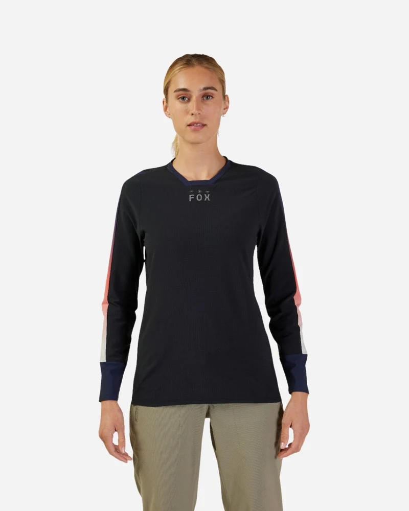 Maillot manches longues femme Fox Racing Defend Thermal - Lunar Black