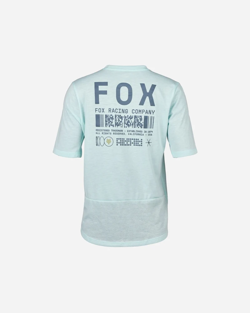 Maillot manches courtes enfant Fox Racing Ranger Drirelease - Bleu Glacier