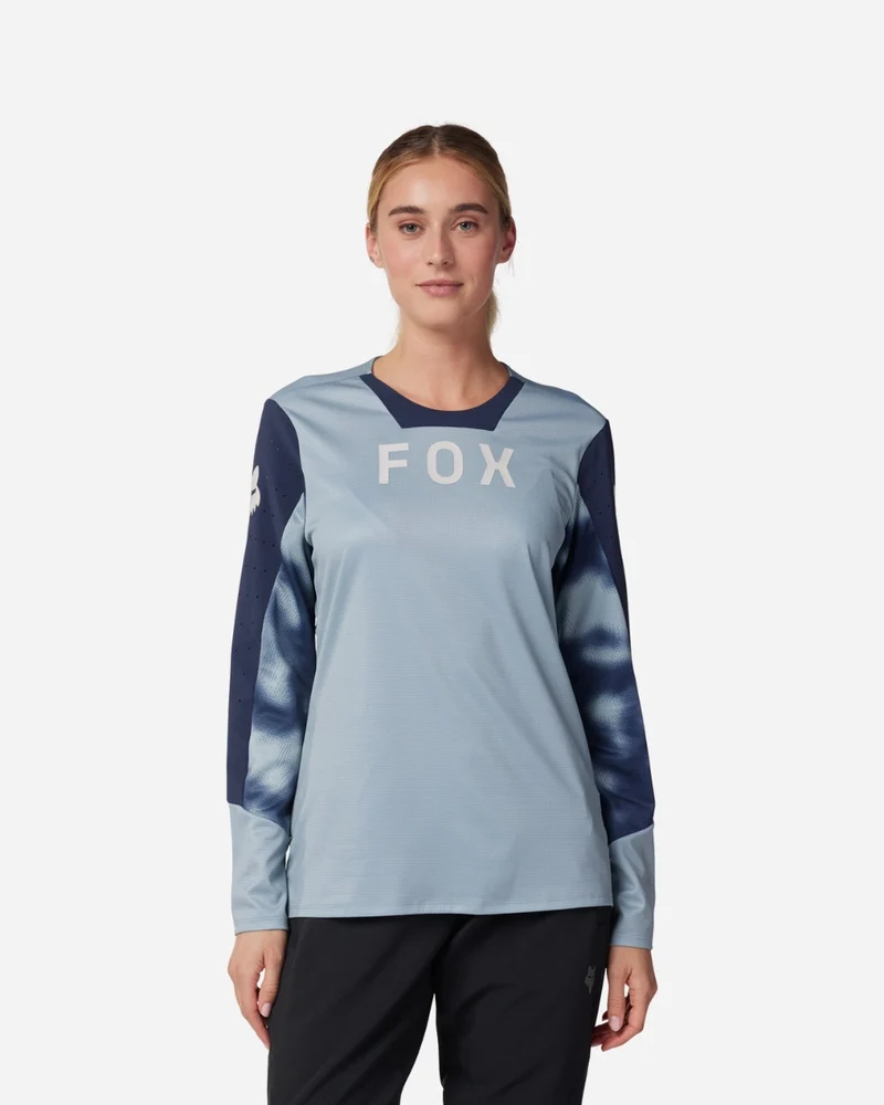 Maillot manches longues femme Fox Racing Defend Taunt - Gris Anthracite