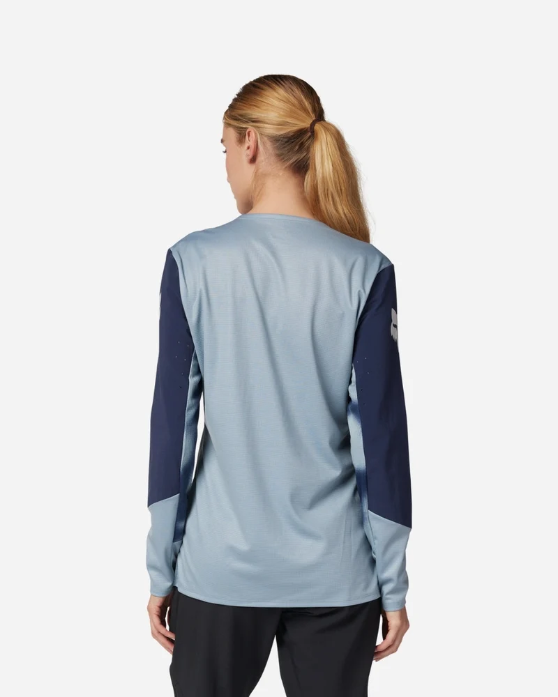 Maillot manches longues femme Fox Racing Defend Taunt - Gris Anthracite