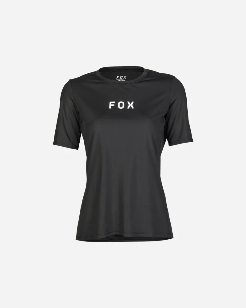 Maillot manches courtes femme Fox Racing Ranger Wordmark - Noir