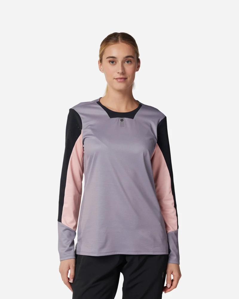 Maillot manches longues femme Fox Racing Defend - Pierre (Stone)