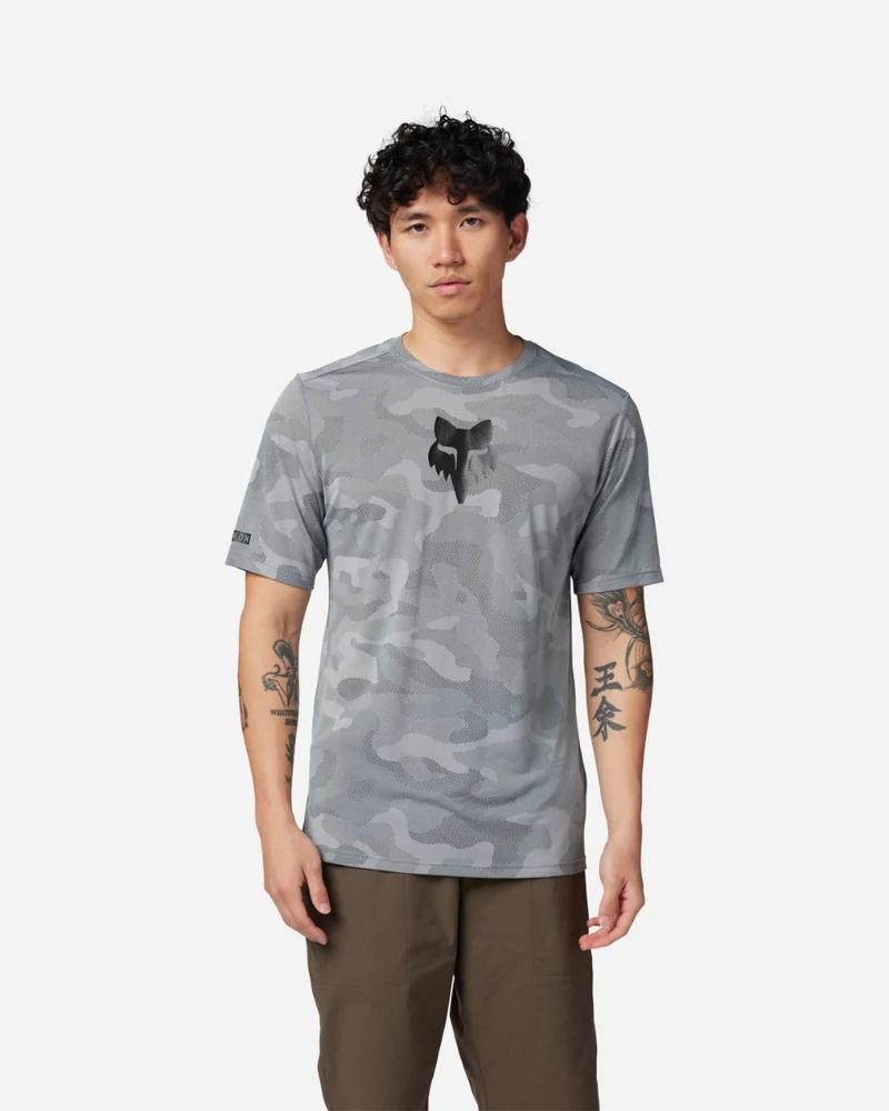 Maillot manches courtes Fox Racing Ranger TruDri - Gris Anthracite