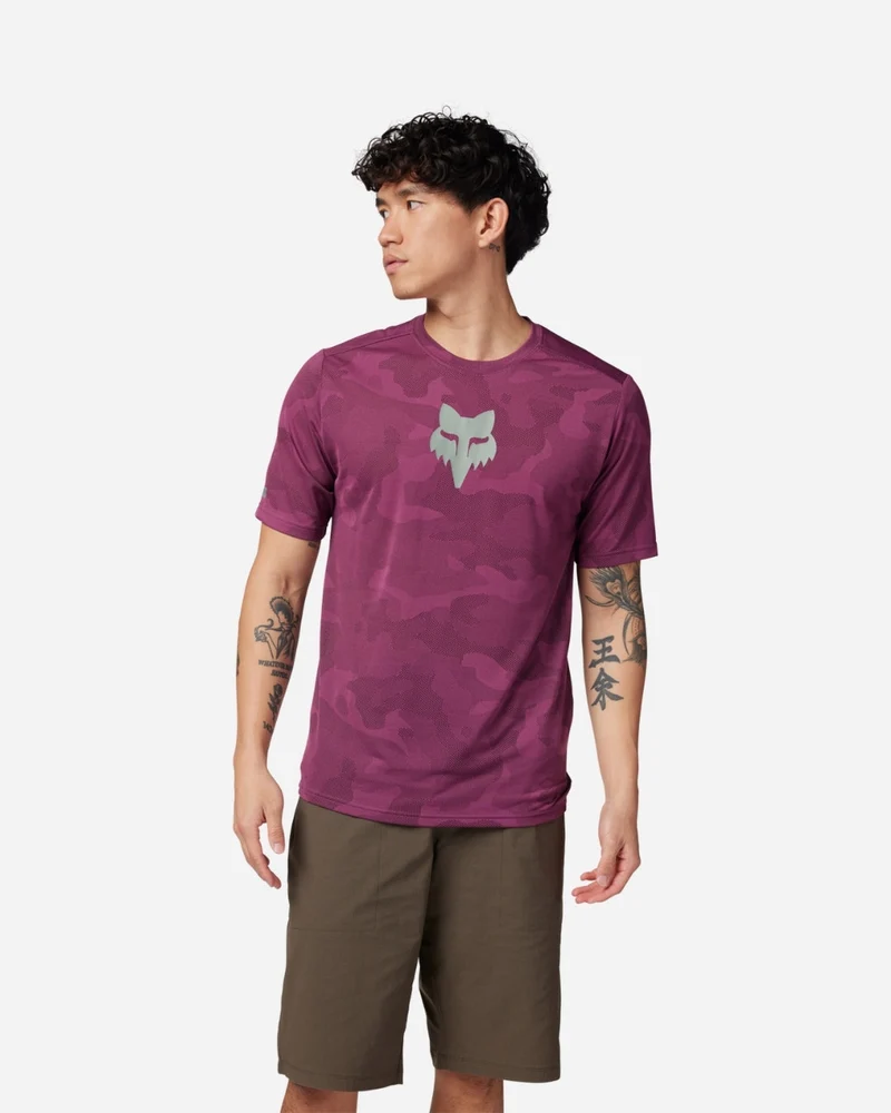 Maillot manches courtes Fox Racing Ranger TruDri - Sangria