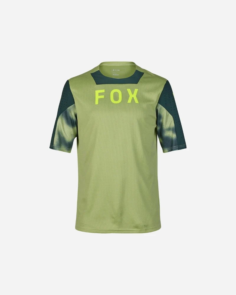 Maillot manches courtes Fox Racing Defend Taunt - Vert Pin