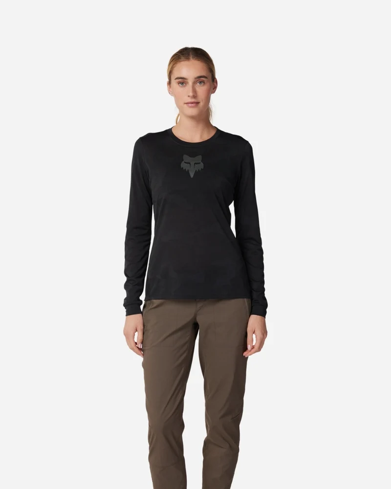 Maillot manches longues femme Fox Racing Ranger TruDri - Noir