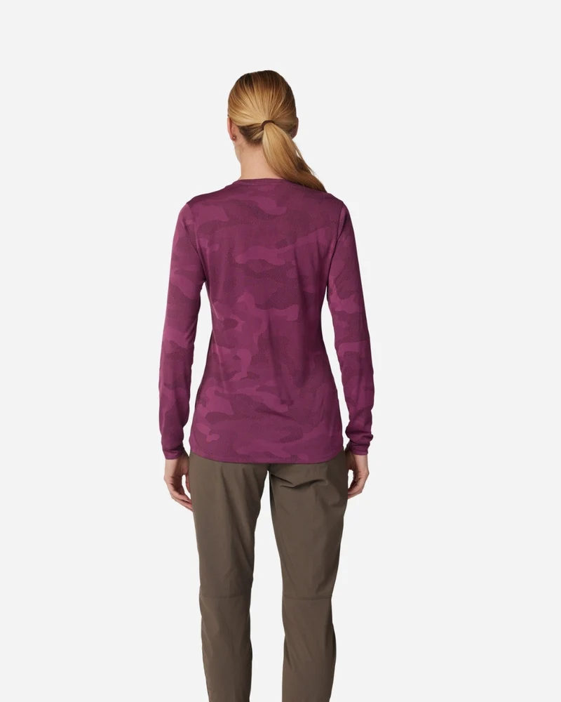 Maillot manches longues femme Fox Racing Ranger TruDri - Sangria