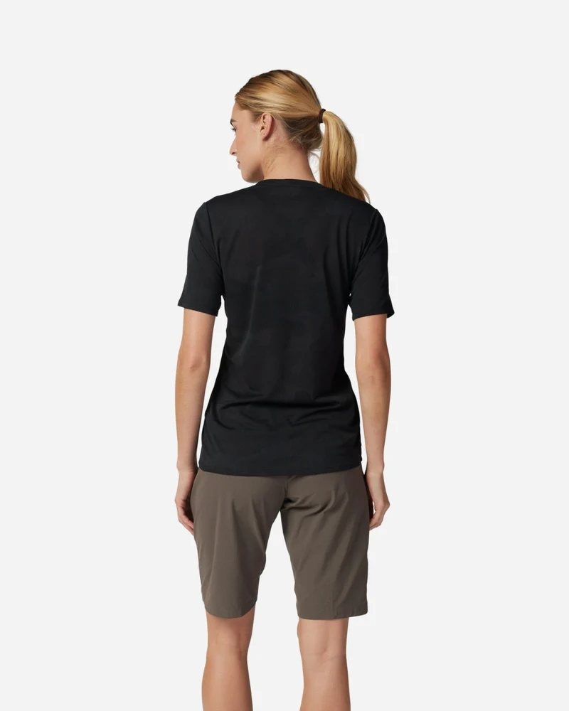 Maillot manches courtes femme Fox Racing Ranger TruDri - Noir