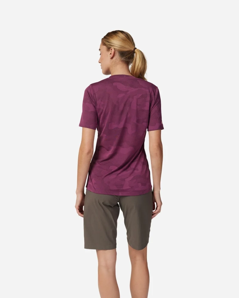 Maillot manches courtes femme Fox Racing Ranger TruDri - Sangria
