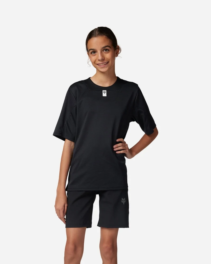 Maillot manches courtes enfant Fox Racing Defend - Noir