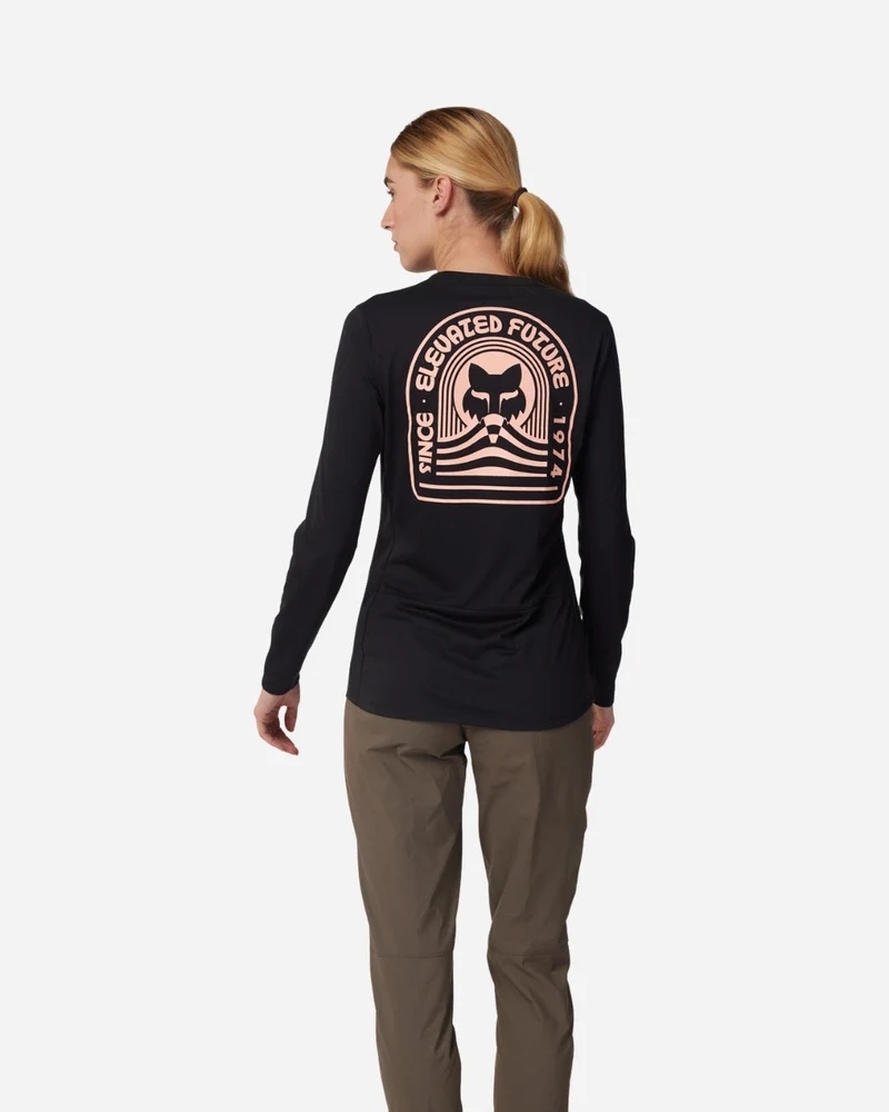 Maillot manches longues femme Fox Racing Ranger Drirelease - Noir