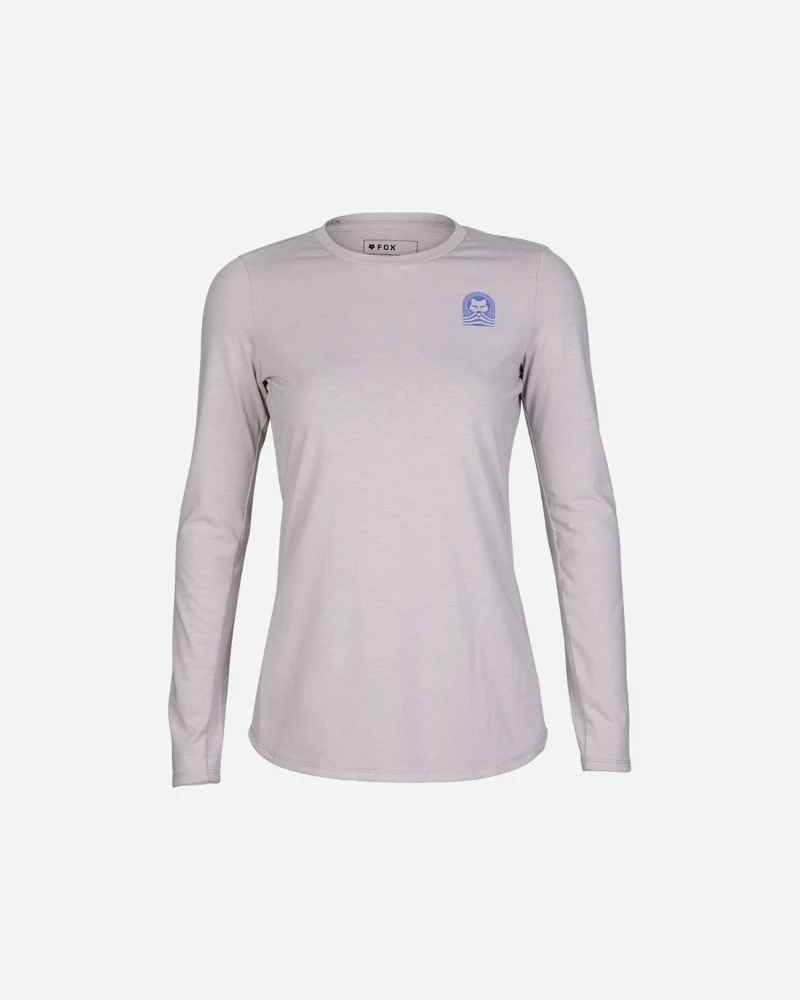 Maillot manches longues femme Fox Racing Ranger Drirelease - Gris/Gris Clair