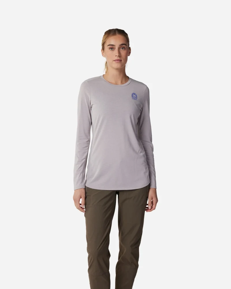 Maillot manches longues femme Fox Racing Ranger Drirelease - Gris/Gris Clair