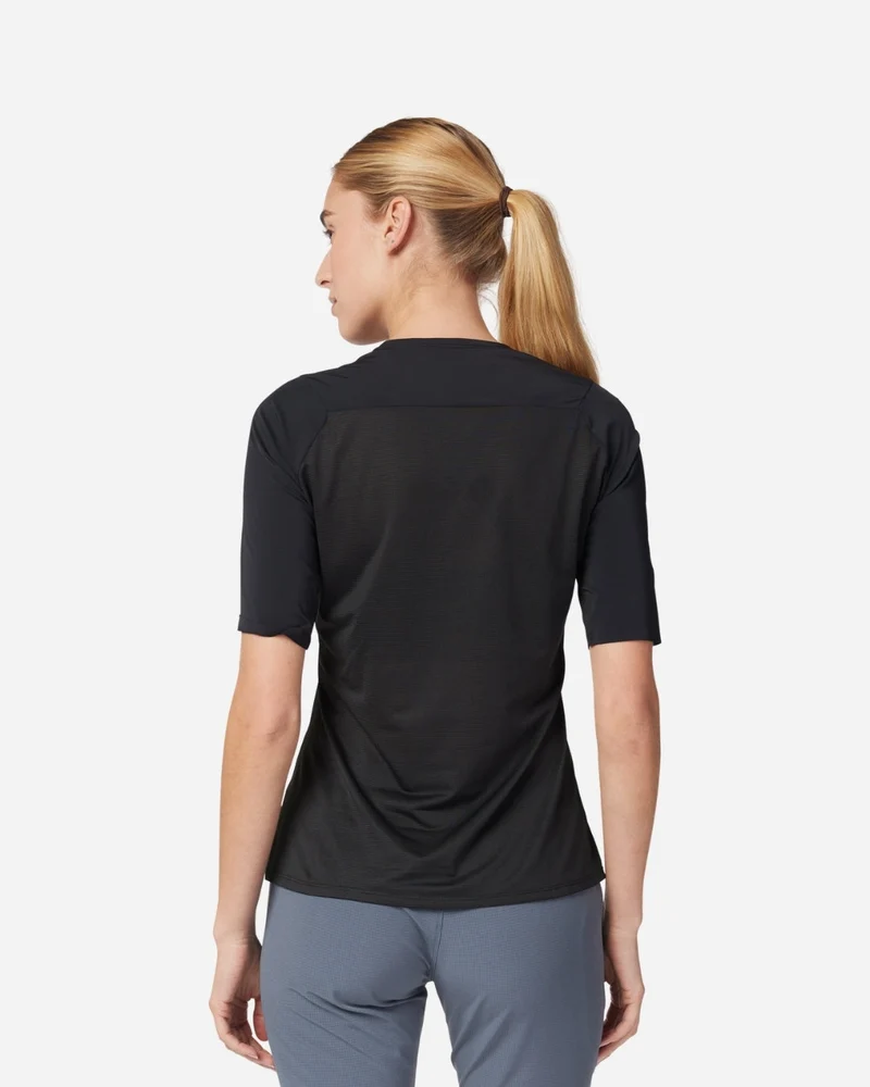 Maillot manches courtes femme Fox Racing Flexair Ascent - Noir