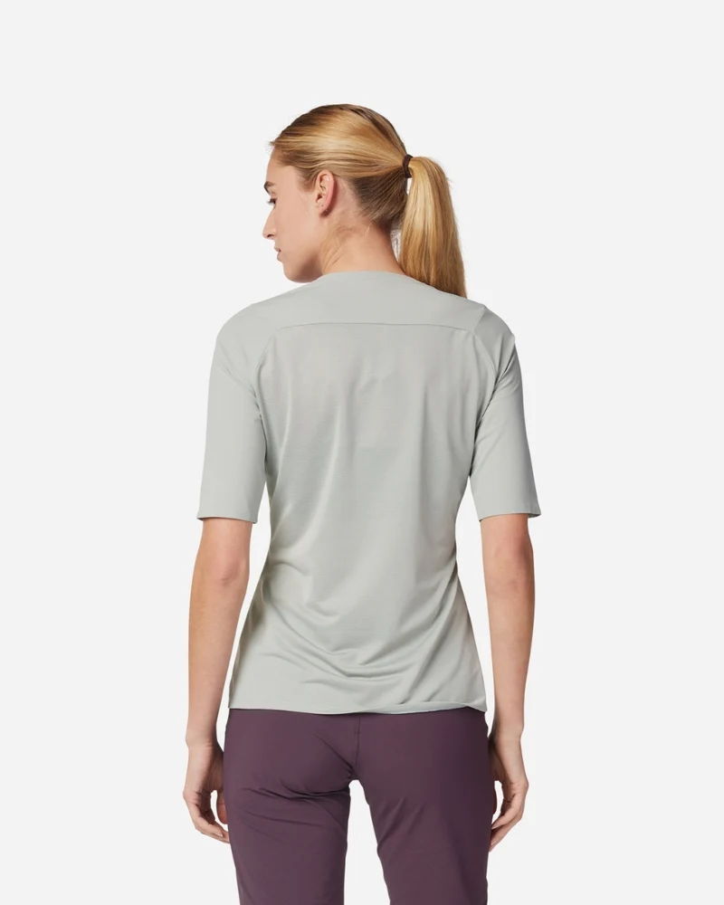 Maillot manches courtes femme Fox Racing Flexair Ascent - Gris