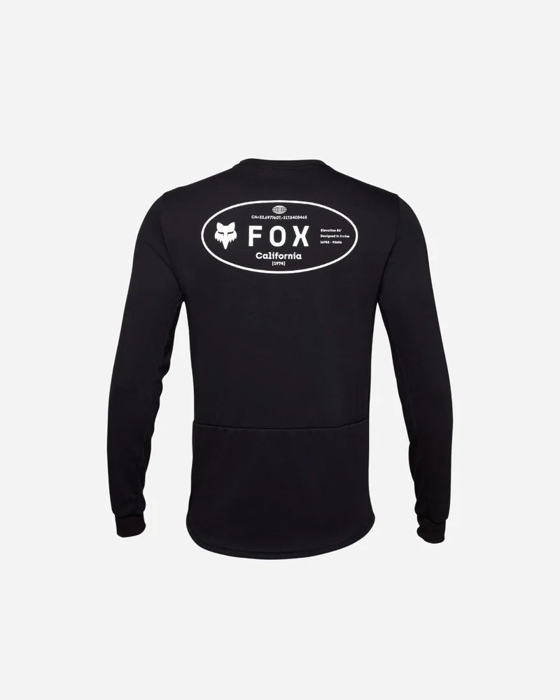 Maillot manches longues Fox Racing Ranger Drirelease Midweight - Noir