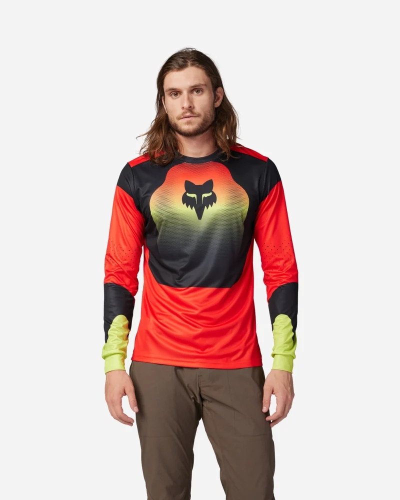 Maillot manches longues Fox Racing Ranger Revise - Rouge/Jaune