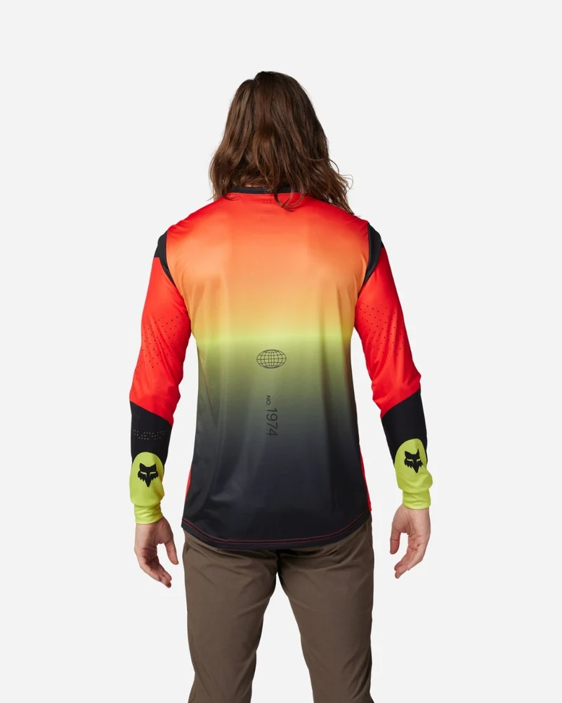 Maillot manches longues Fox Racing Ranger Revise - Rouge/Jaune