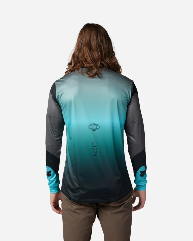 Maillot manches longues Fox Racing Ranger Revise - Turquoise