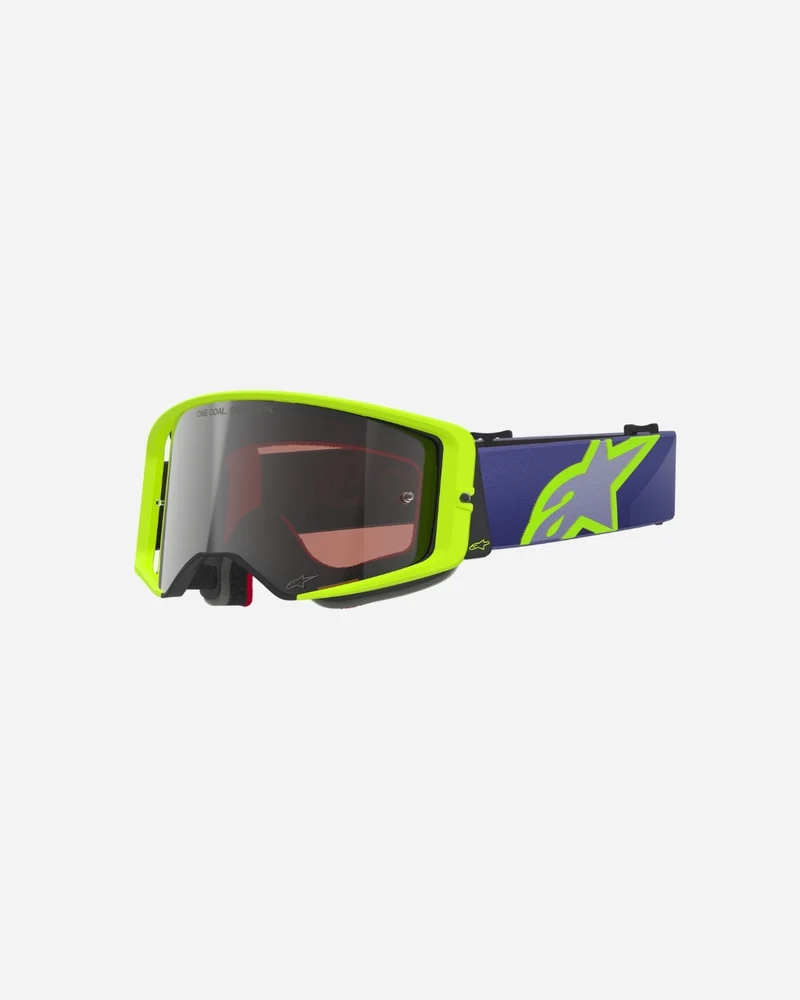 Masques Alpinestars Supertech Vision Corp - Violet/Jaune Fluo Miroir Argent