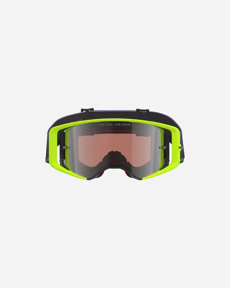 Masques Alpinestars Supertech Vision Corp - Violet/Jaune Fluo Miroir Argent