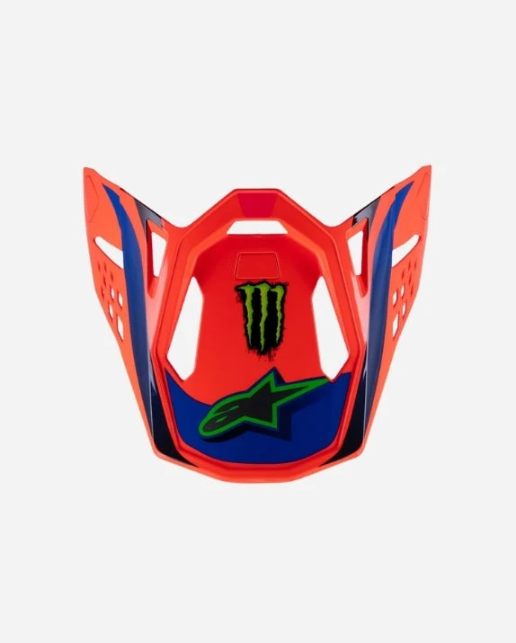 Visière Alpinestars Supertech M10 Deegan ece06 - Orange Fluo/Violet/Rose Fluo Brillant