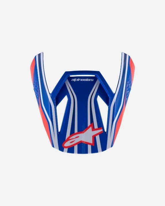 Visière enfant Alpinestars Supertech M3 Wurxece06 - Bleu/Rouge/Blanc/Noir Brillant