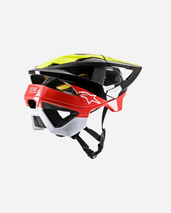 Casque Alpinestars Vector Tech Pilotce - Noir/Jaune Fluo/Rouge Brillant